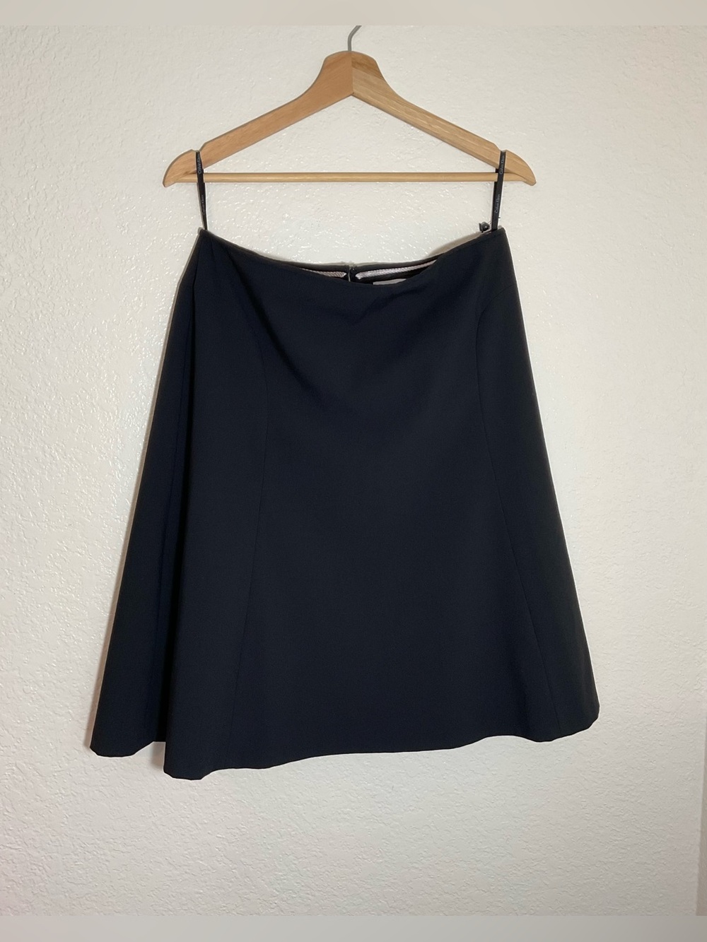 Calvin Klein Black A-Line Skirt Women’s Size 8 Career Office Classic Stretch